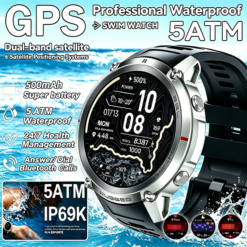 Sports Equipment In French - GPS Outdoor Sports Watch Equipped with
