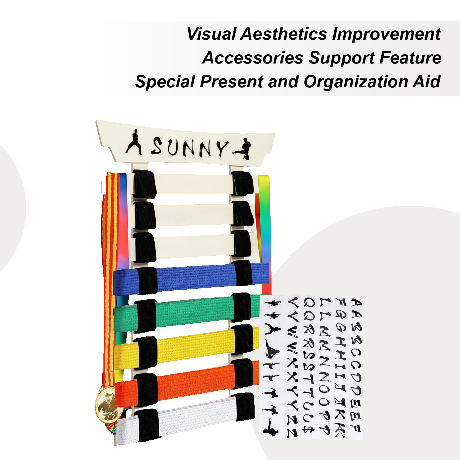 Sports Equipment Stores - Karate Belt Rack Karate Belt Organizer