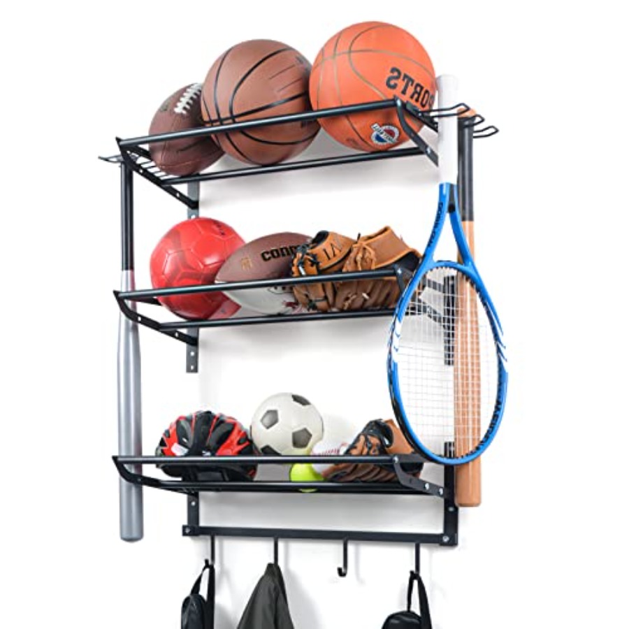 Sports Equipment Garage Storage - Garage Sports Equipment Storage Rack with